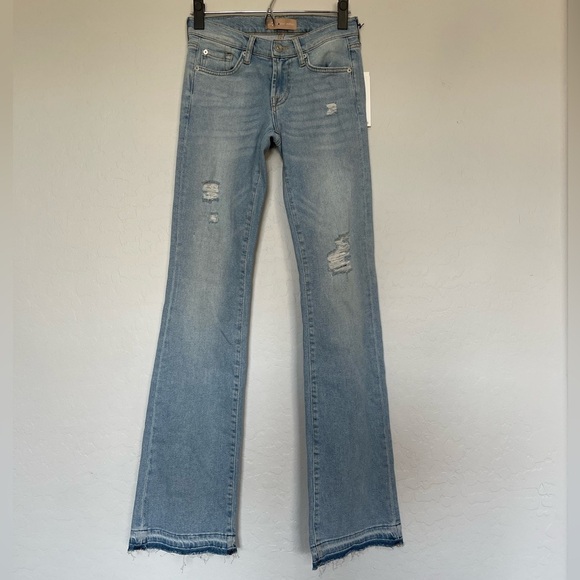 7 for all mankind LUXE VINTAGE HIGH WAIST SLIM KICK size 24 - Picture 3 of 12